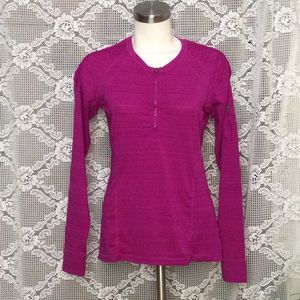 Athleta Women’s Light 1/4 Zip Purple Jacket Size M